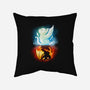 Angel Devil Cat-none removable cover w insert throw pillow-Vallina84