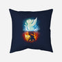 Angel Devil Cat-none removable cover w insert throw pillow-Vallina84
