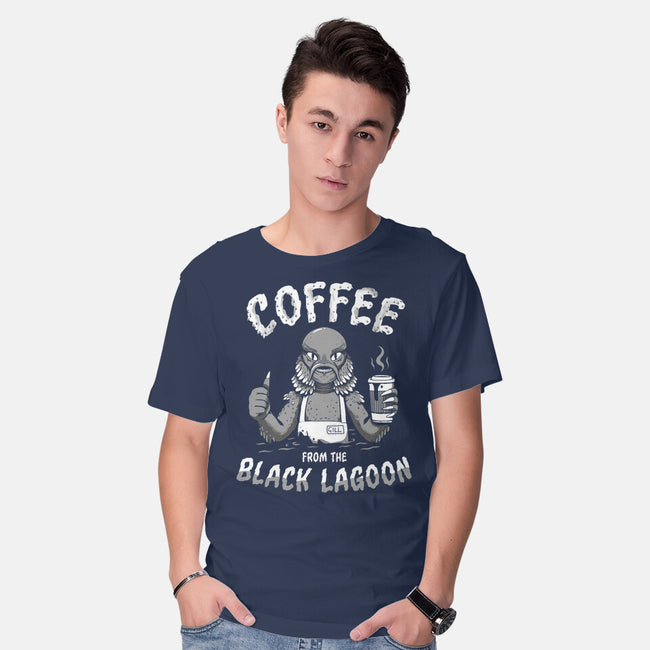 Coffee From The Black Lagoon-mens basic tee-8BitHobo