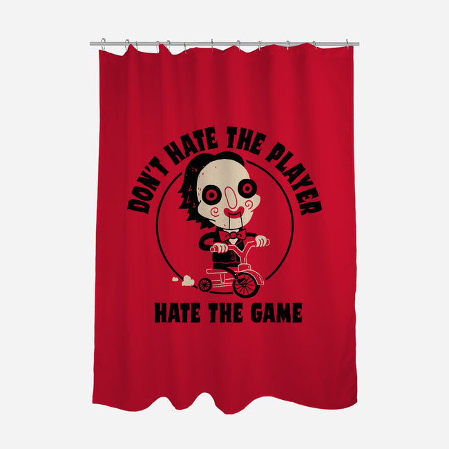 Hate The Game-none polyester shower curtain-DinoMike