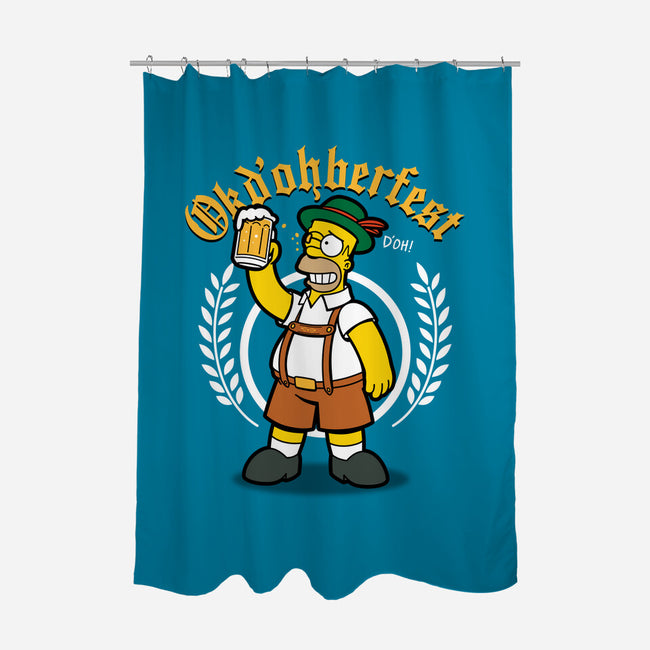Okd'ohberfest-none polyester shower curtain-Boggs Nicolas
