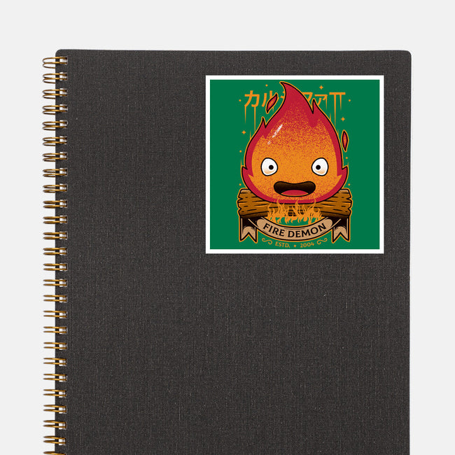 A Fire Demon-none glossy sticker-Alundrart