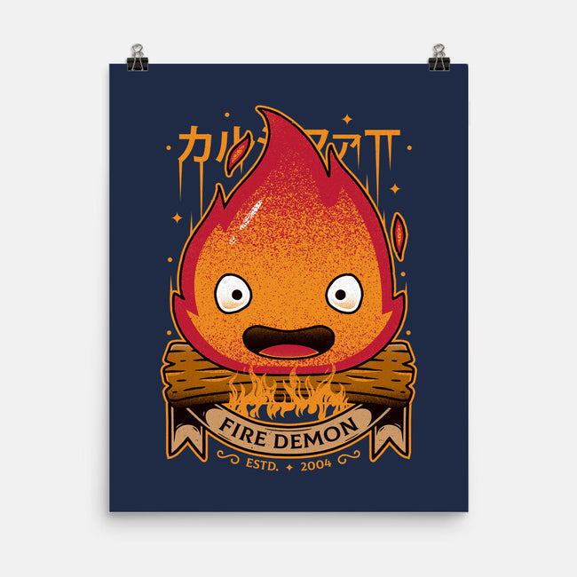 A Fire Demon-none matte poster-Alundrart