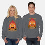 A Fire Demon-unisex crew neck sweatshirt-Alundrart
