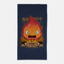 A Fire Demon-none beach towel-Alundrart