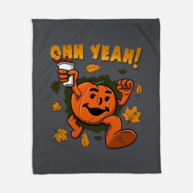 Pumpkin Spice Man-none fleece blanket-Paul Simic