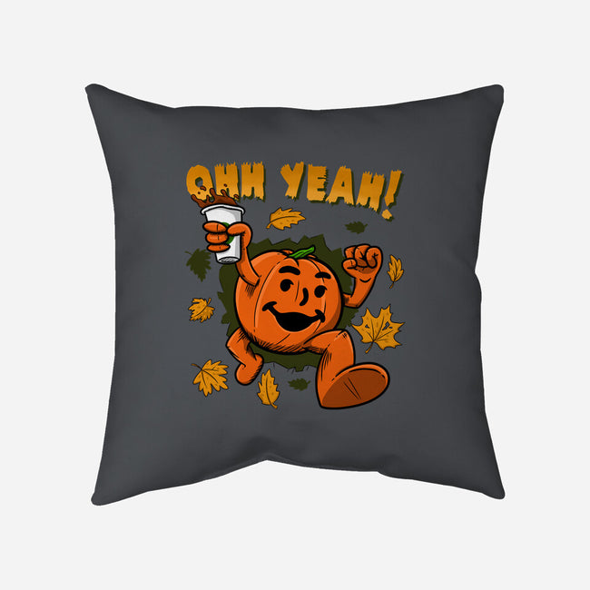 Pumpkin Spice Man-none removable cover w insert throw pillow-Paul Simic