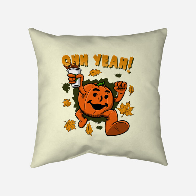 Pumpkin Spice Man-none removable cover w insert throw pillow-Paul Simic