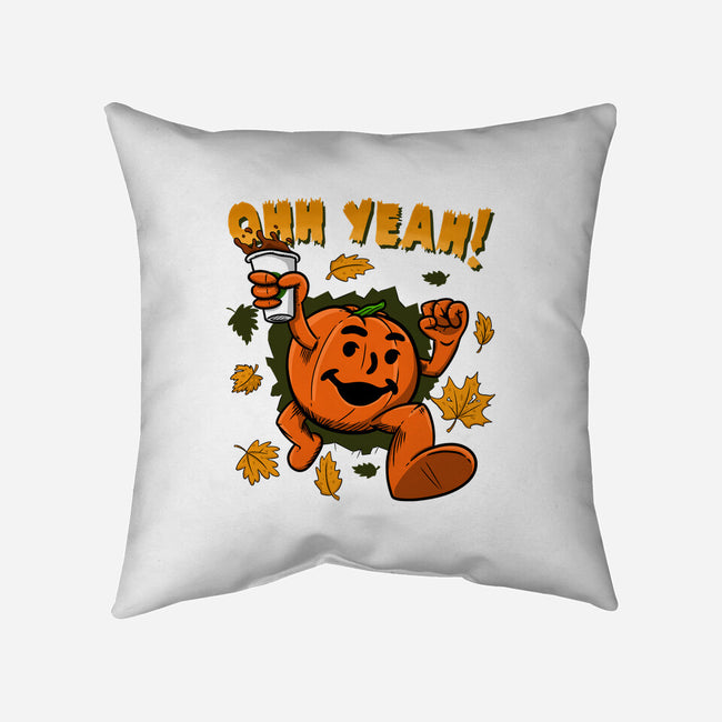 Pumpkin Spice Man-none removable cover w insert throw pillow-Paul Simic