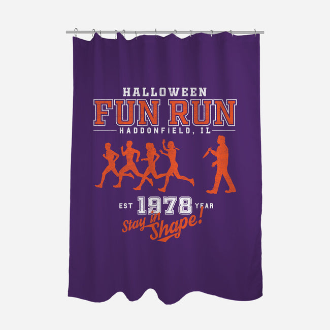 Halloween Fun Run-none polyester shower curtain-krobilad