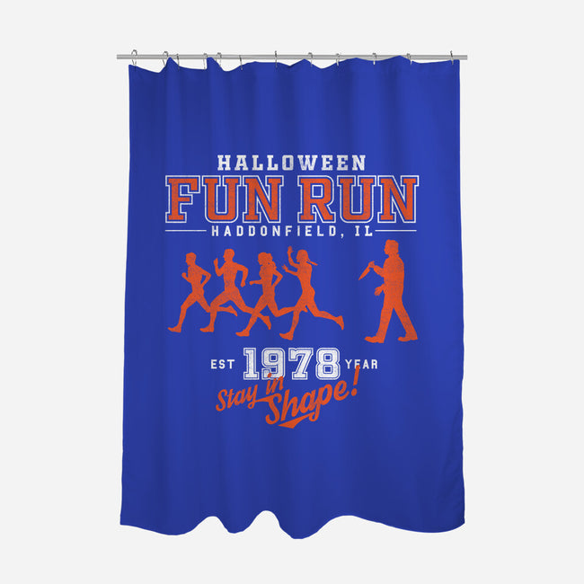 Halloween Fun Run-none polyester shower curtain-krobilad
