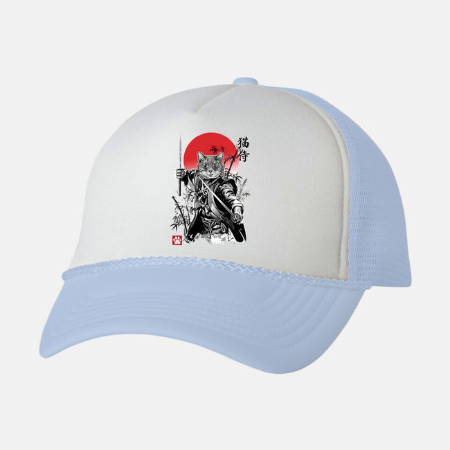 Catsumoto Meowsashi-unisex trucker hat-DrMonekers