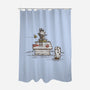 A Little Afraid Of That Ghost-none polyester shower curtain-kg07