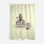 A Little Afraid Of That Ghost-none polyester shower curtain-kg07