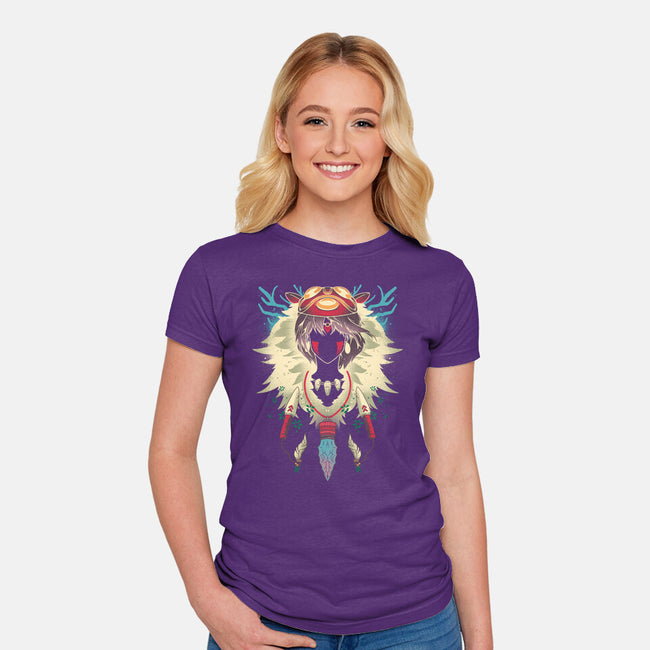 Pretty Hunter-womens fitted tee-RamenBoy