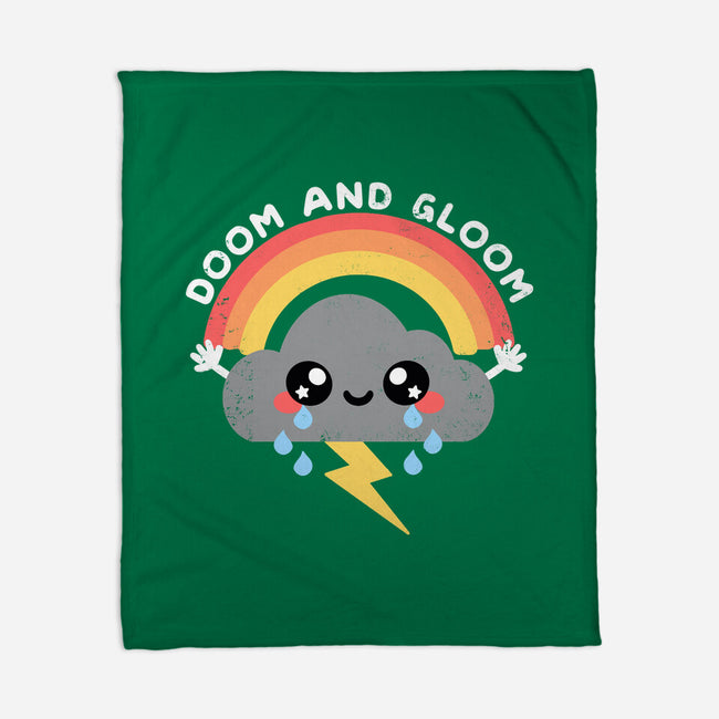 Doom And Gloom-none fleece blanket-NemiMakeit