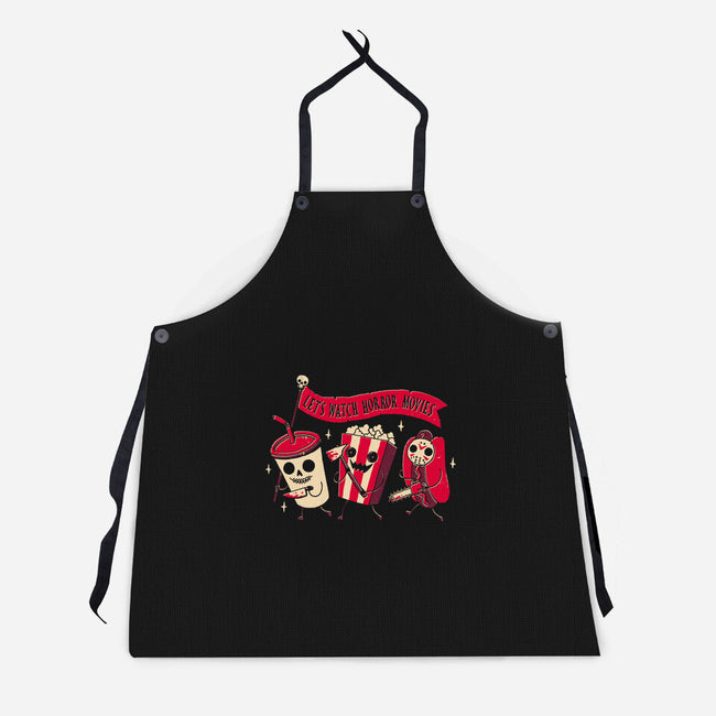 Midnight Movie-unisex kitchen apron-DinoMike