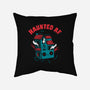 Haunted AF-none removable cover throw pillow-DinoMike