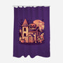Spooky House-none polyester shower curtain-eduely
