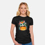 Dia De Los Meows-womens fitted tee-Vallina84