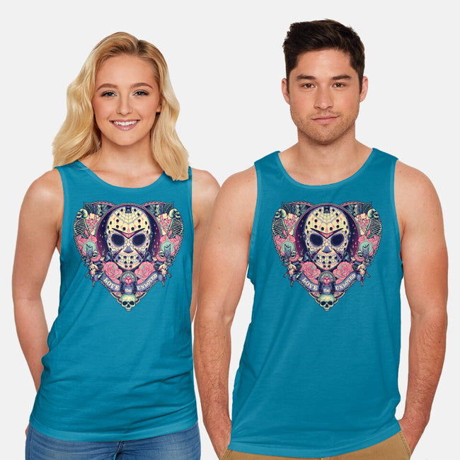 The Lovely Camper-unisex basic tank-glitchygorilla