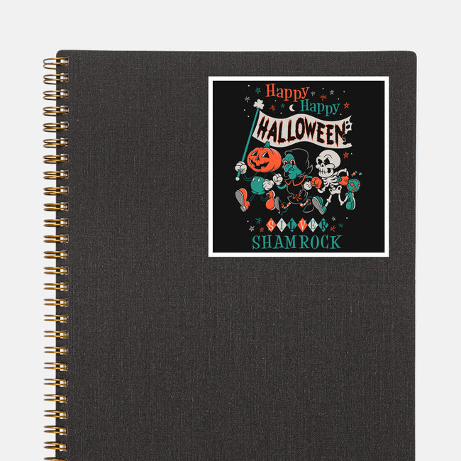 Happy Happy Halloween-none glossy sticker-Nemons