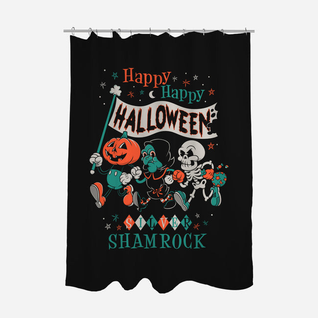 Happy Happy Halloween-none polyester shower curtain-Nemons
