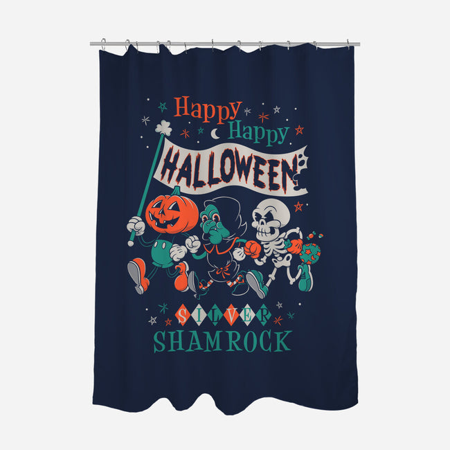 Happy Happy Halloween-none polyester shower curtain-Nemons