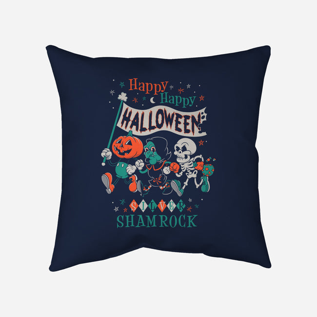 Happy Happy Halloween-none removable cover throw pillow-Nemons
