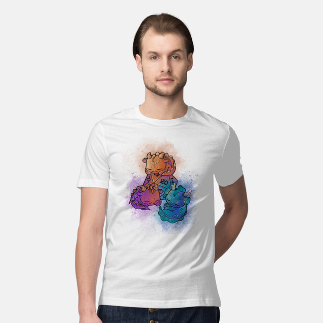 D20 Sleeping Dragons!-mens premium tee-ricolaa