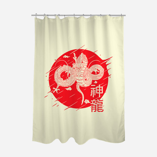 The Legend Of Shenron-none polyester shower curtain-Rogelio