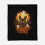 Pumpkins And Ghosts-none fleece blanket-ricolaa