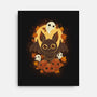 Pumpkins And Ghosts-none stretched canvas-ricolaa