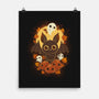 Pumpkins And Ghosts-none matte poster-ricolaa