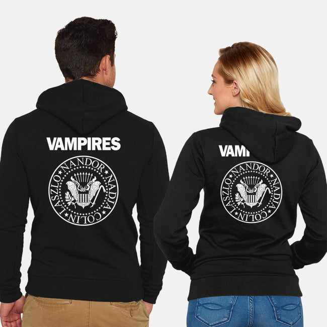 Vampires-unisex zip-up sweatshirt-Boggs Nicolas