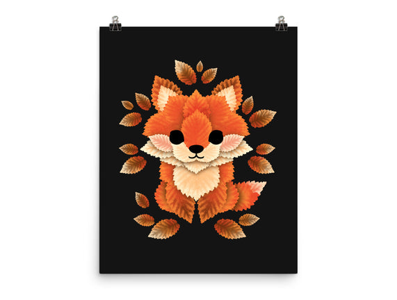 Little Fox Of Leaves