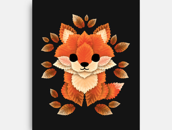 Little Fox Of Leaves