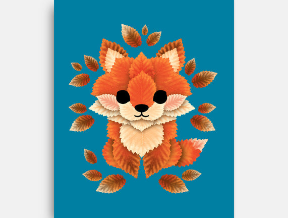 Little Fox Of Leaves