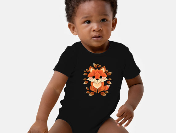 Little Fox Of Leaves