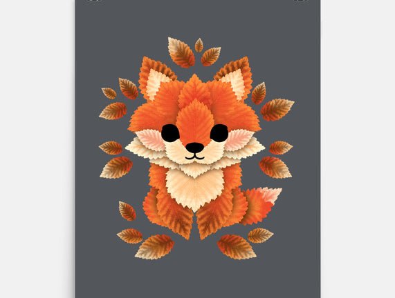 Little Fox Of Leaves