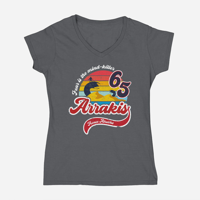 Arrakis-womens v-neck tee-DrMonekers