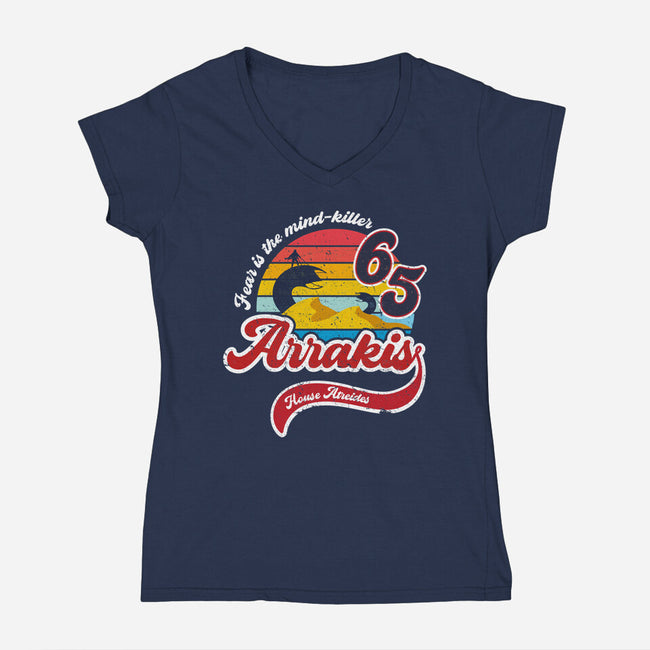 Arrakis-womens v-neck tee-DrMonekers