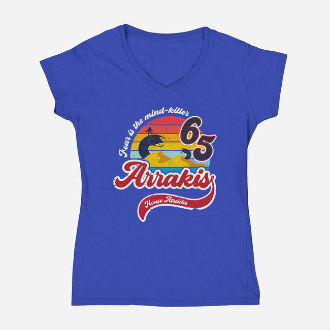 Arrakis-womens v-neck tee-DrMonekers