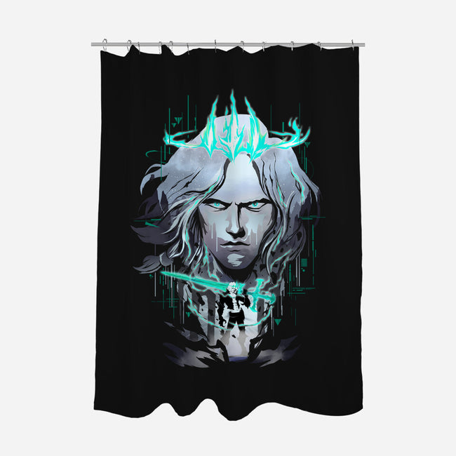 The Ruined King-none polyester shower curtain-silentOp