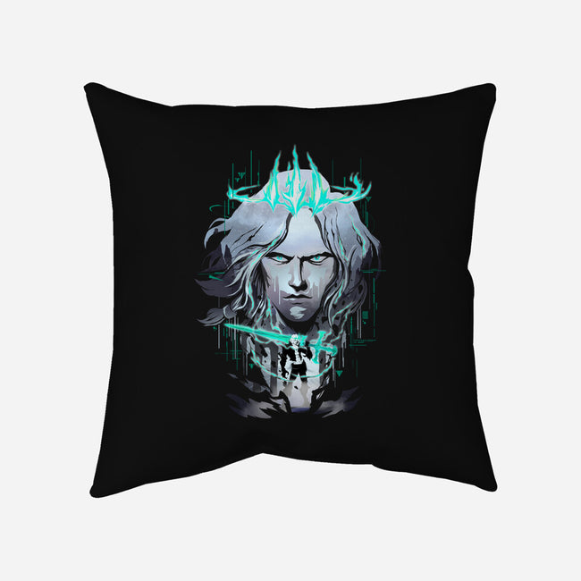 The Ruined King-none removable cover throw pillow-silentOp