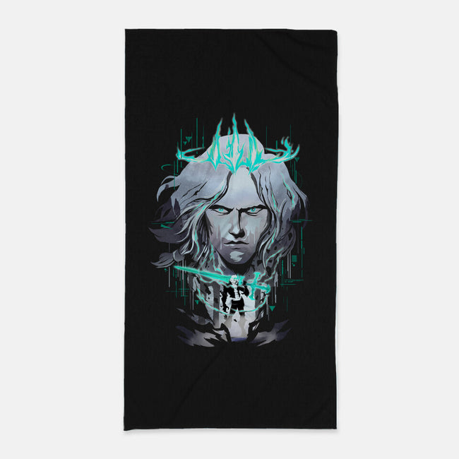 The Ruined King-none beach towel-silentOp