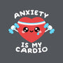 Anxiety Is My Cardio-none polyester shower curtain-NemiMakeit