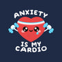 Anxiety Is My Cardio-none removable cover w insert throw pillow-NemiMakeit