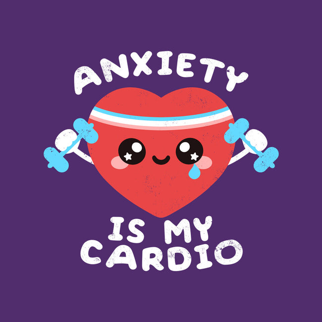 Anxiety Is My Cardio-none polyester shower curtain-NemiMakeit