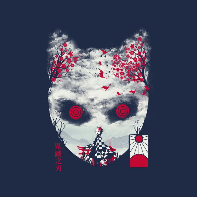 Tanjiro Mask-none glossy sticker-dandingeroz